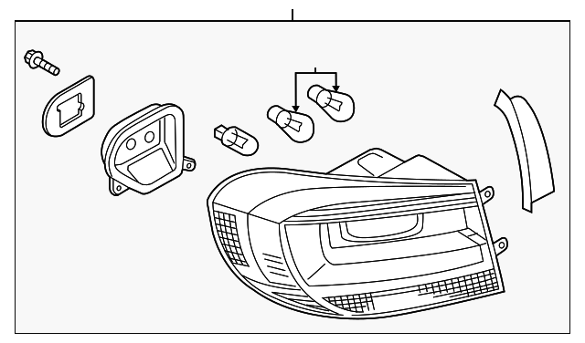 Tail Lamp Assembly 5N0-945-095-R - View 2