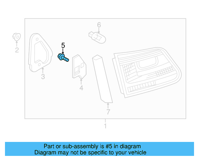 Combo Lamp Assembly Bolt 7E0-945-229