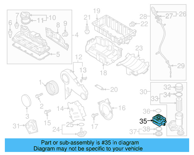 Oil Cooler 038-117-021-E - View 6