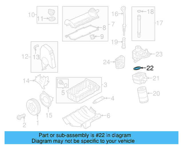 Engine Oil Cooler O 038-117-070-A - View 25