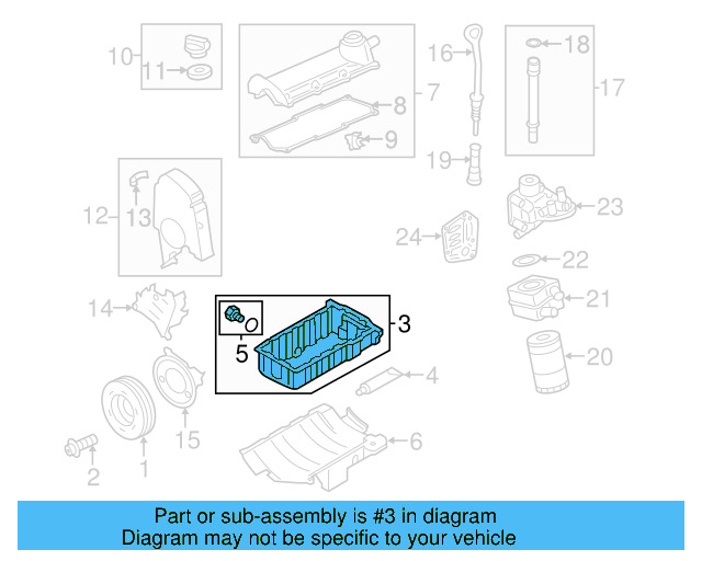Oil Pan 06A-103-601-BC - View 4