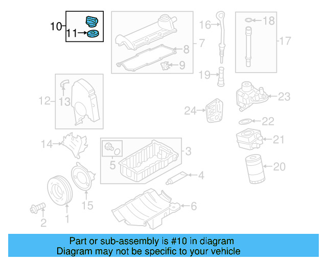 Filler Cap 06B-103-485-E - View 8