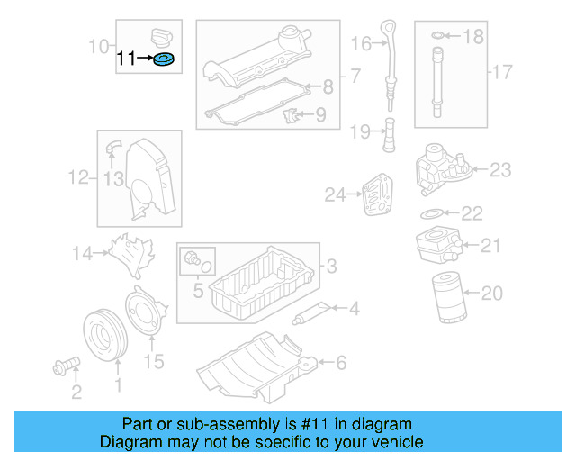Filler Cap Gasket 06A-103-483-D - View 12