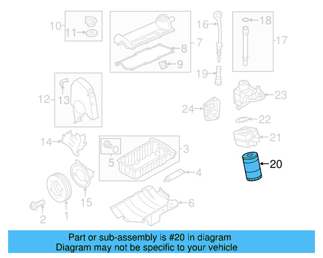 Oil Filter 06A-115-561-B - View 17