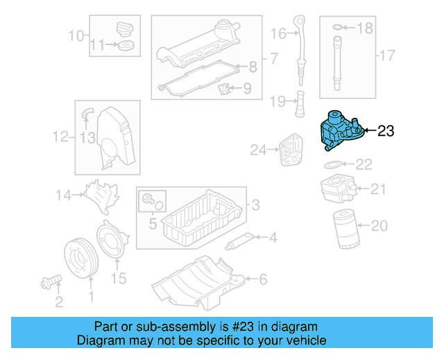 Engine Oil Filter Adapter 06A-115-405-CC - View 4