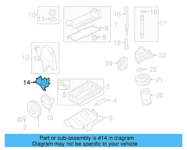 Engine Timing Cover 06A-109-147-J - View 6