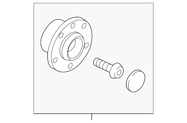 Hub & Bearing 5Q0-598-611 - View 2