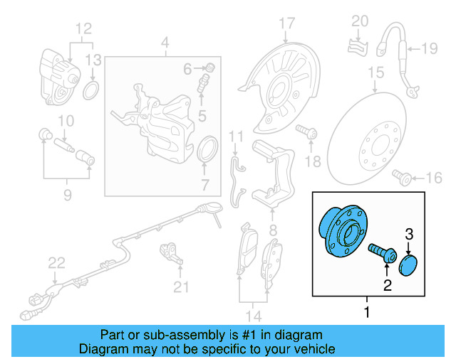 Hub & Bearing 5Q0-598-611