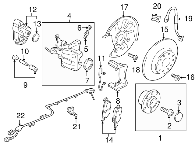 Brake Pads Rear 5Q0-698-451-AK - View 6