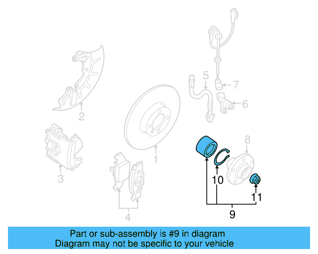 Wheel Bearing 1J0-407-625 - View 5