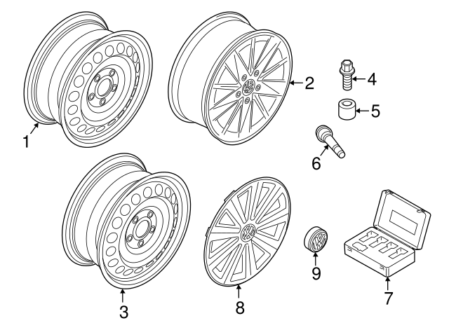 Wheel Cover 5G0-601-147-YTI