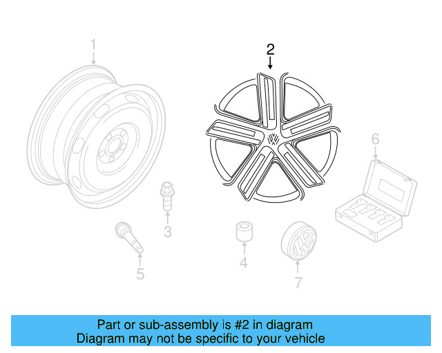 Wheel, Alloy 5G0-601-025-BT-FZZ