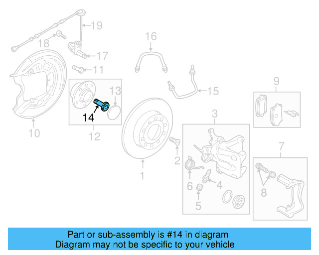 Bearing Assembly Bolt WHT-007-150 - View 23