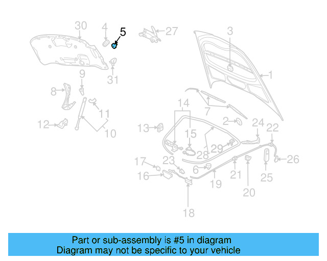Hood Bumper 4B0-823-481 - View 5