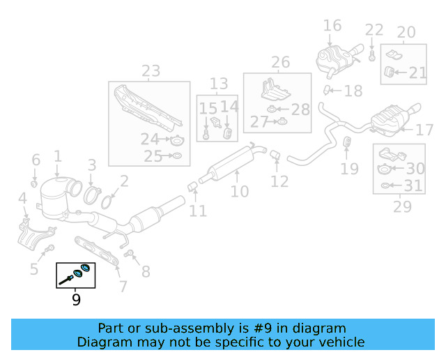 Converter & Pipe Repair Kit 5QA-298-144 - View 4