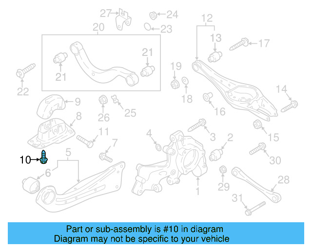 Shock Mount Bolt N-906-484-02 - View 92