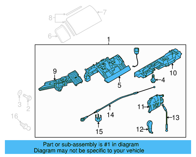 Hinge Cover 1Y0-868-851-B - View 3