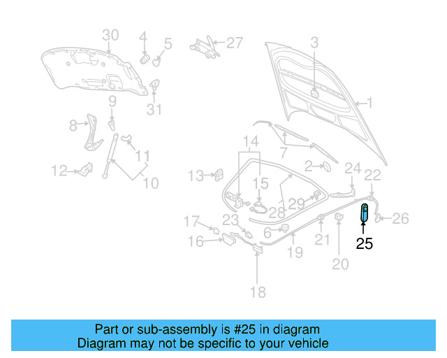 Release Handle 3D1-823-533-71N - View 3