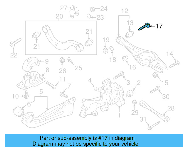 Lower Control Arm Adjust Bolt WHT-001-761 - View 14