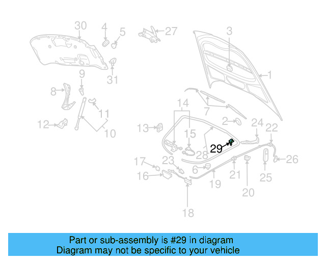 Front Seal Clip 3D0-823-717 - View 10