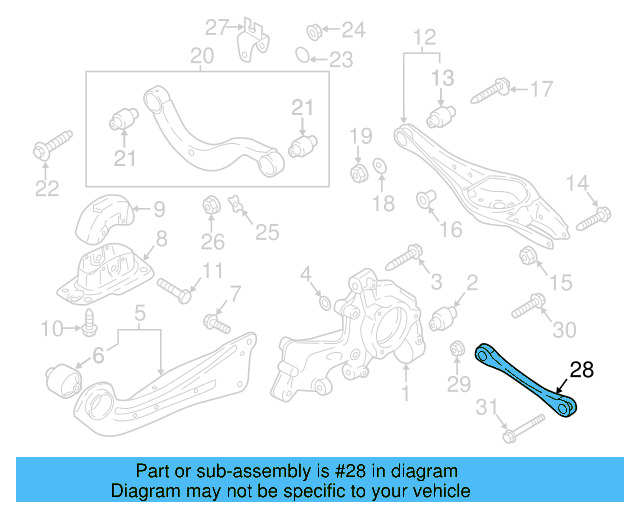 Link Arm 5Q0-501-529-E - View 3