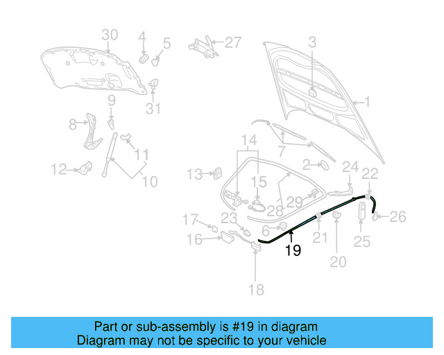 Release Cable 3D0-823-535-E - View 4