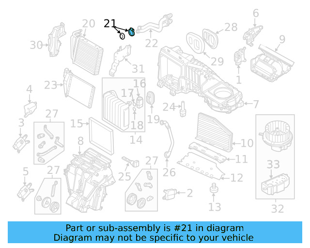 Heater Core Gasket Set 561-898-380 - View 4