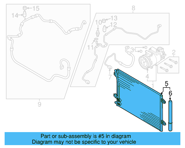 Condenser Assembly 561-820-411 - View 11
