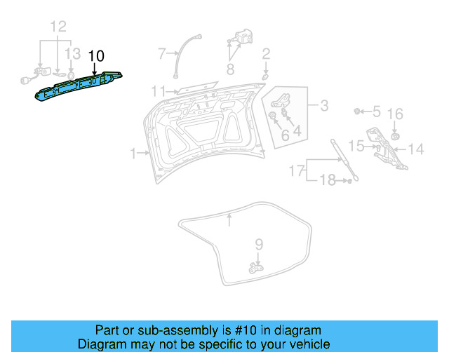 Handle Molding 3B5-827-297-C - View 4