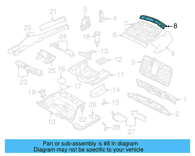 Package Tray Support 3B5-813-525-A - View 10