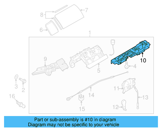 Convertible Top Mounting Plate 1Y0-871-405-A - View 3