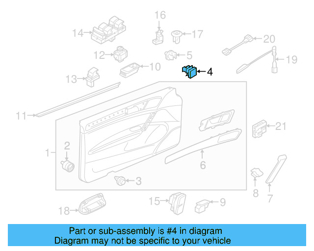 Door Trim Panel Retainer Clip 5G0-868-563 - View 10