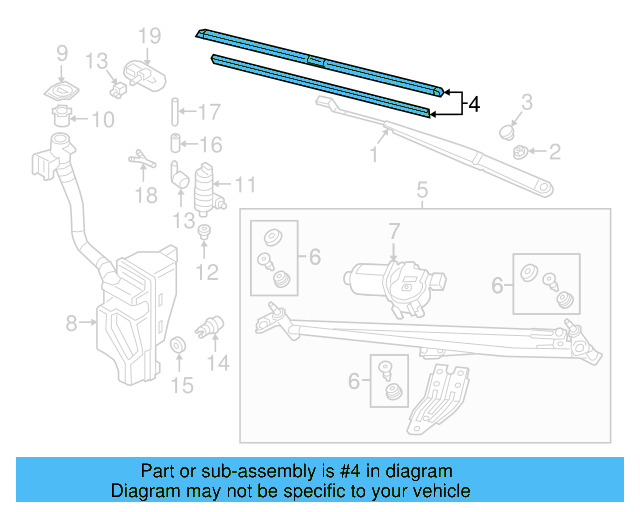 Wiper Blade 3CN-998-002 - View 4