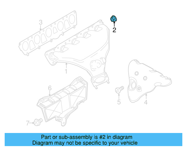 Exhaust Manifold Lock Nut N-908-946-01 - View 61