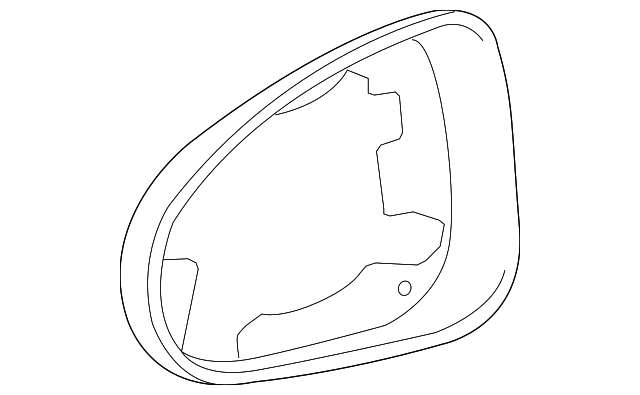 Glass Frame 7P6-857-601-9B9 - View 2