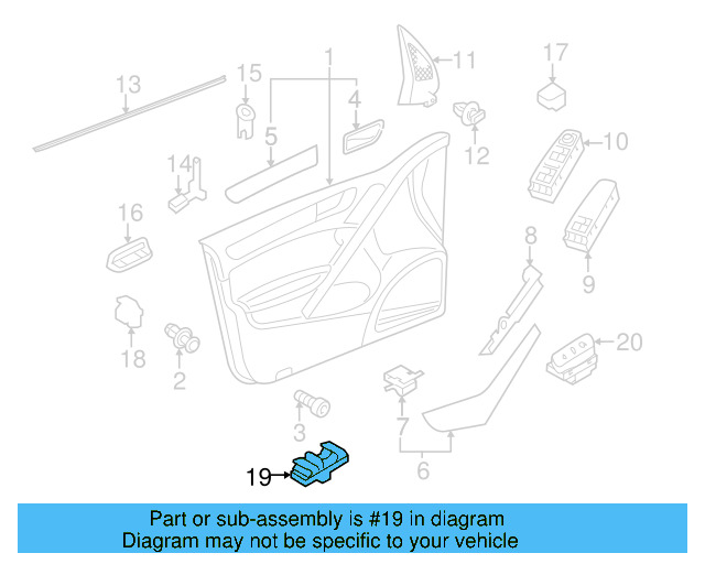 Window Switch 1K3-959-857-C-REH - View 10