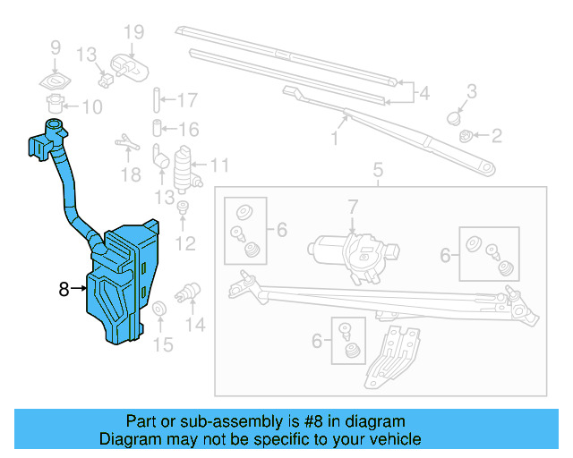 Washer Reservoir 3CN-955-453-C - View 3