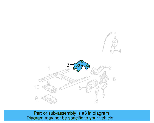 Adjust Motor 7L0-959-761-A - View 5