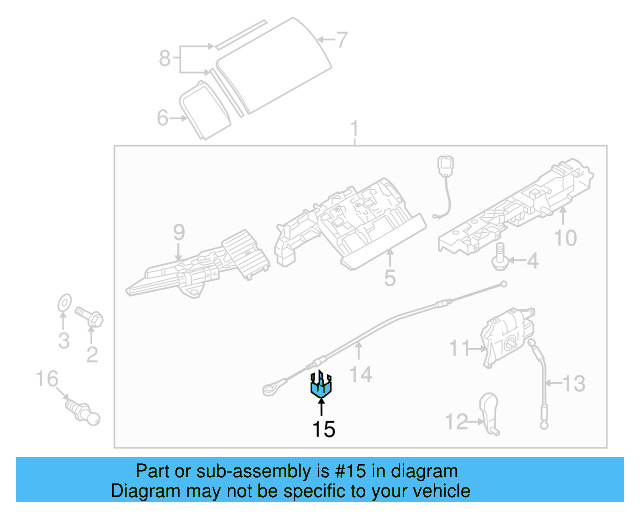 Cable Clip 1Y0-871-720-A - View 4