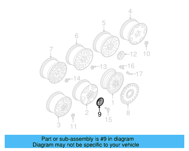Center Cap 6N0-601-171-BXF - View 41