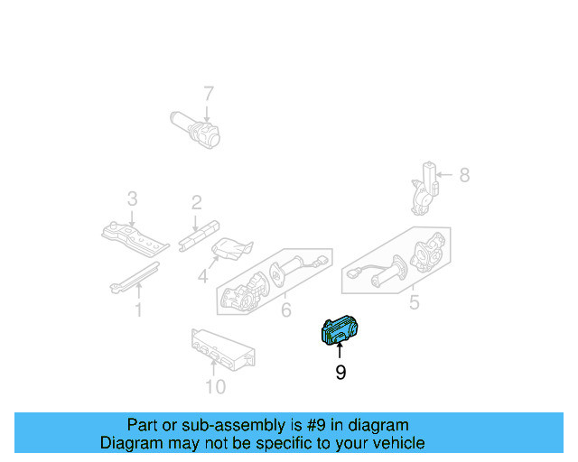 Seat Switch 3B0-959-766-A-01C - View 8