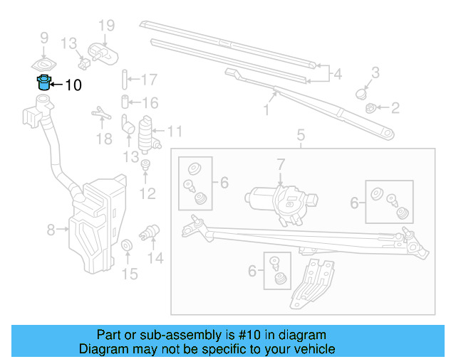 Washer Fluid Strainer 4A0-955-485 - View 15
