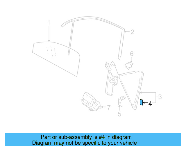 Window Regulator Damper 7L0-837-529