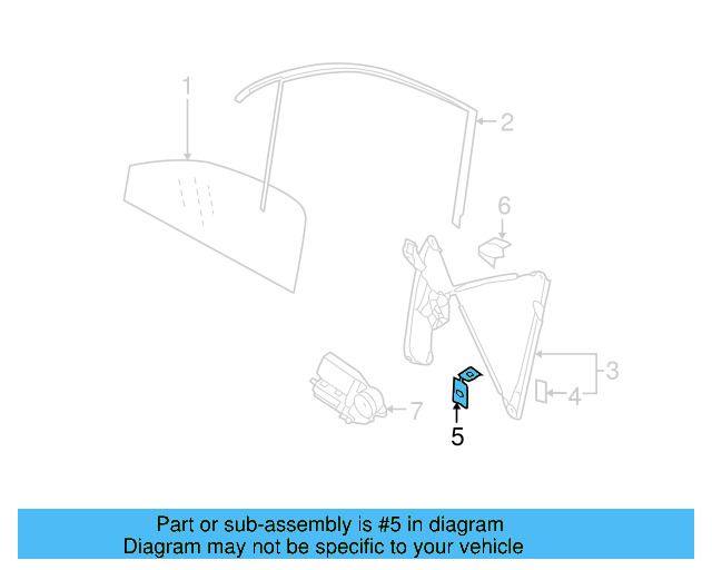Window Regulator Bracket 7L0-845-421-A