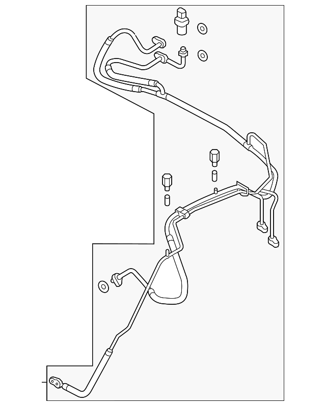 A/C Refrigerant Discharge Hose 7P0816721