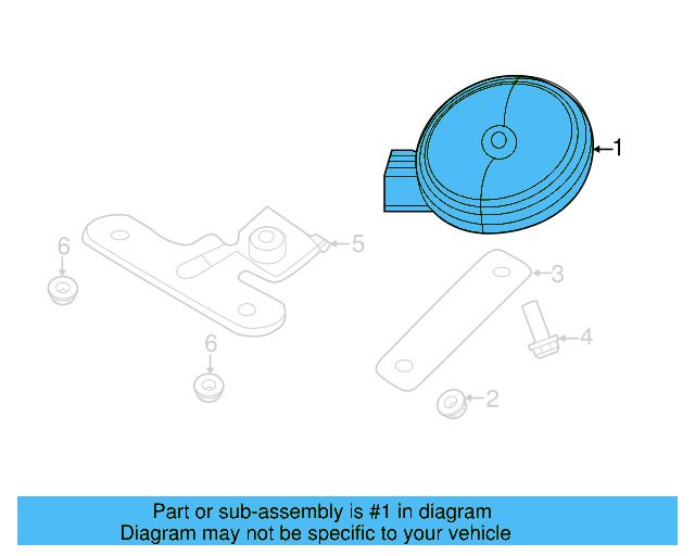 Alarm Horn 2H0-951-115-A - View 21
