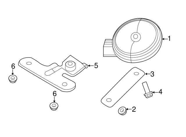 Alarm Horn 2H0-951-115-A - View 22