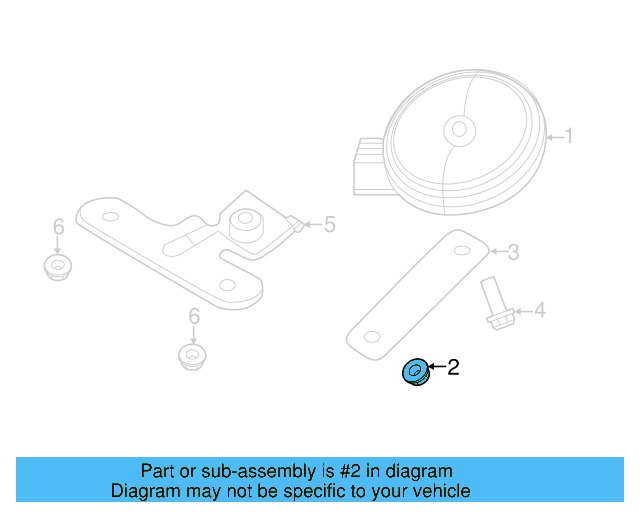 Low Note Horn Nut N-011-118-18 - View 16