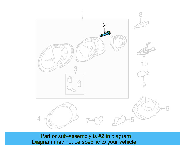Adjust Motor Bolt 1C0-941-141 - View 34