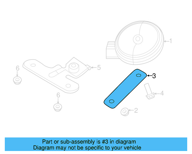 Alarm Horn Clip 2H0-951-107-A - View 10